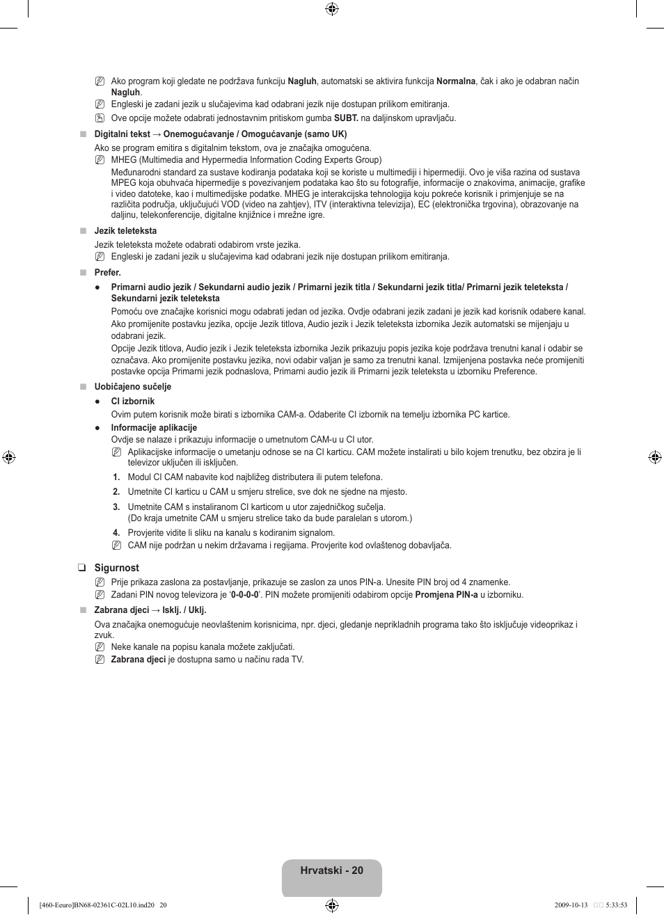 Samsung LE32B460B2W User Manual | Page 182 / 328