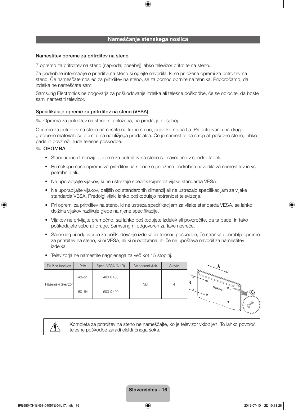 Samsung PS51E550D1W User Manual | Page 280 / 374