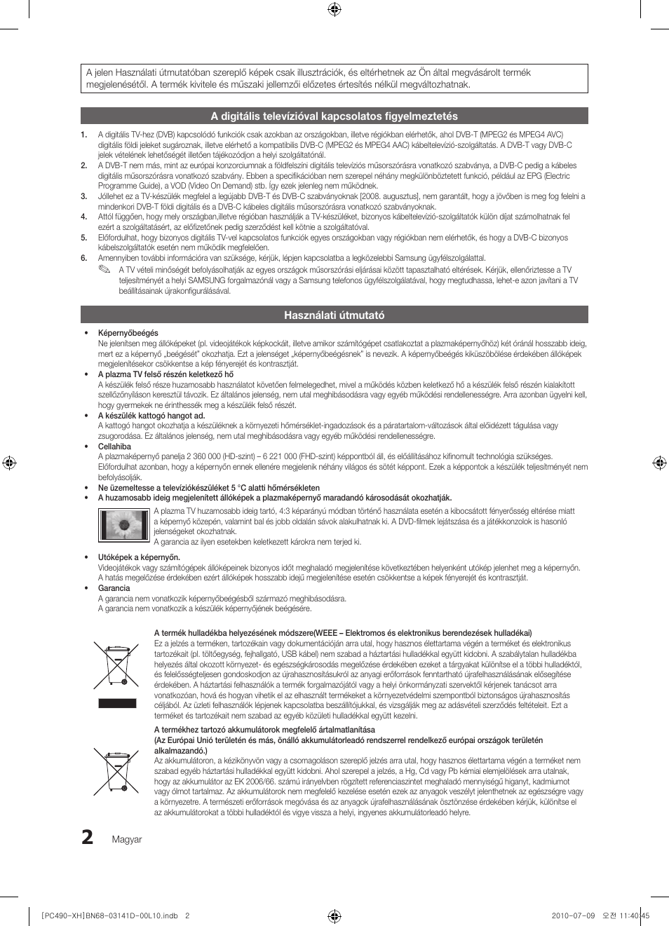 Samsung PS50C490B3W User Manual | Page 44 / 422