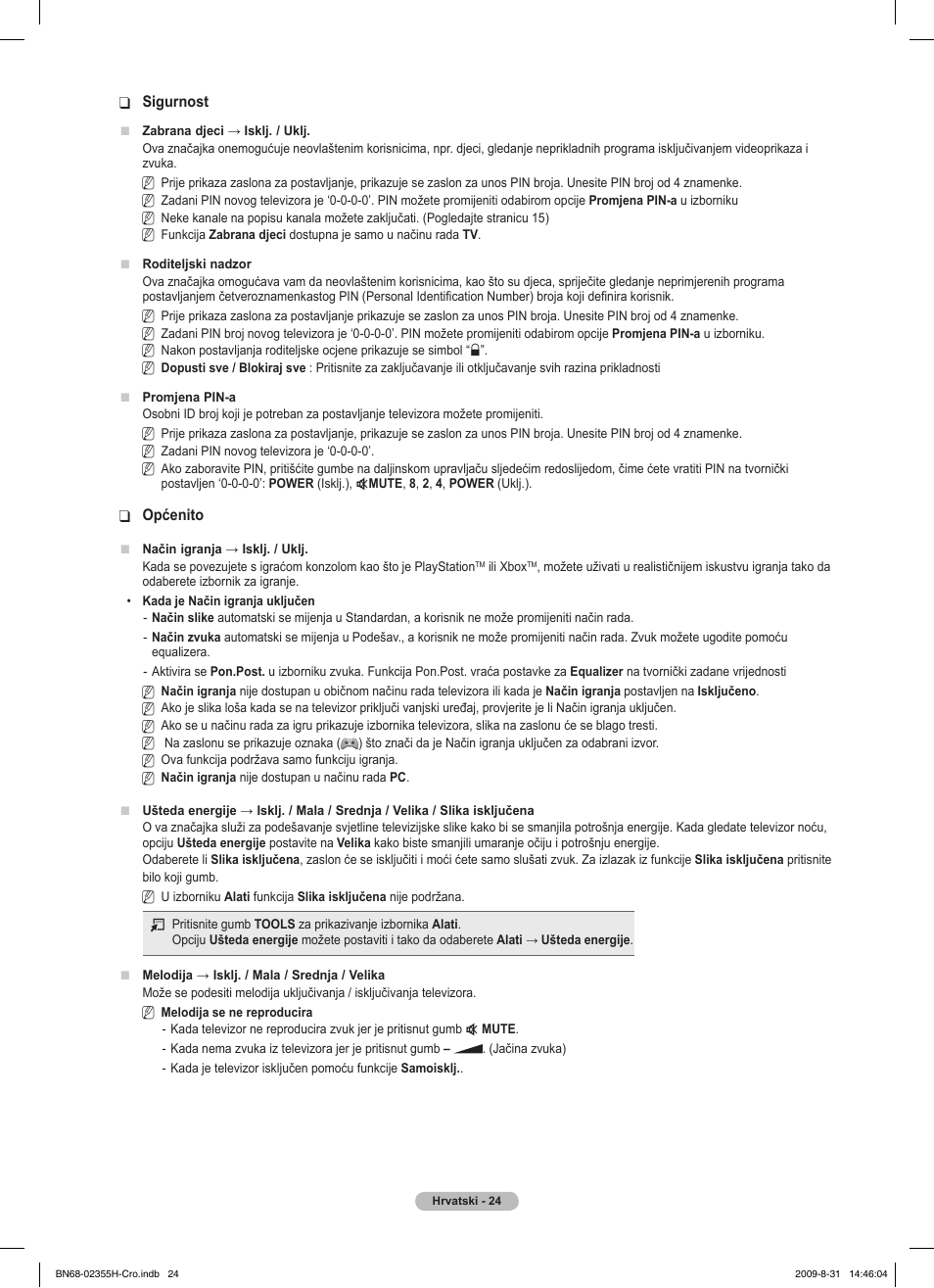 Samsung PS50B530S2W User Manual | Page 366 / 382