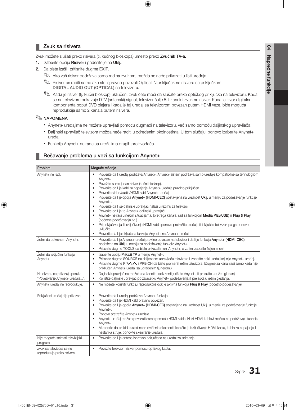 Samsung PS42C450B1W User Manual | Page 391 / 401