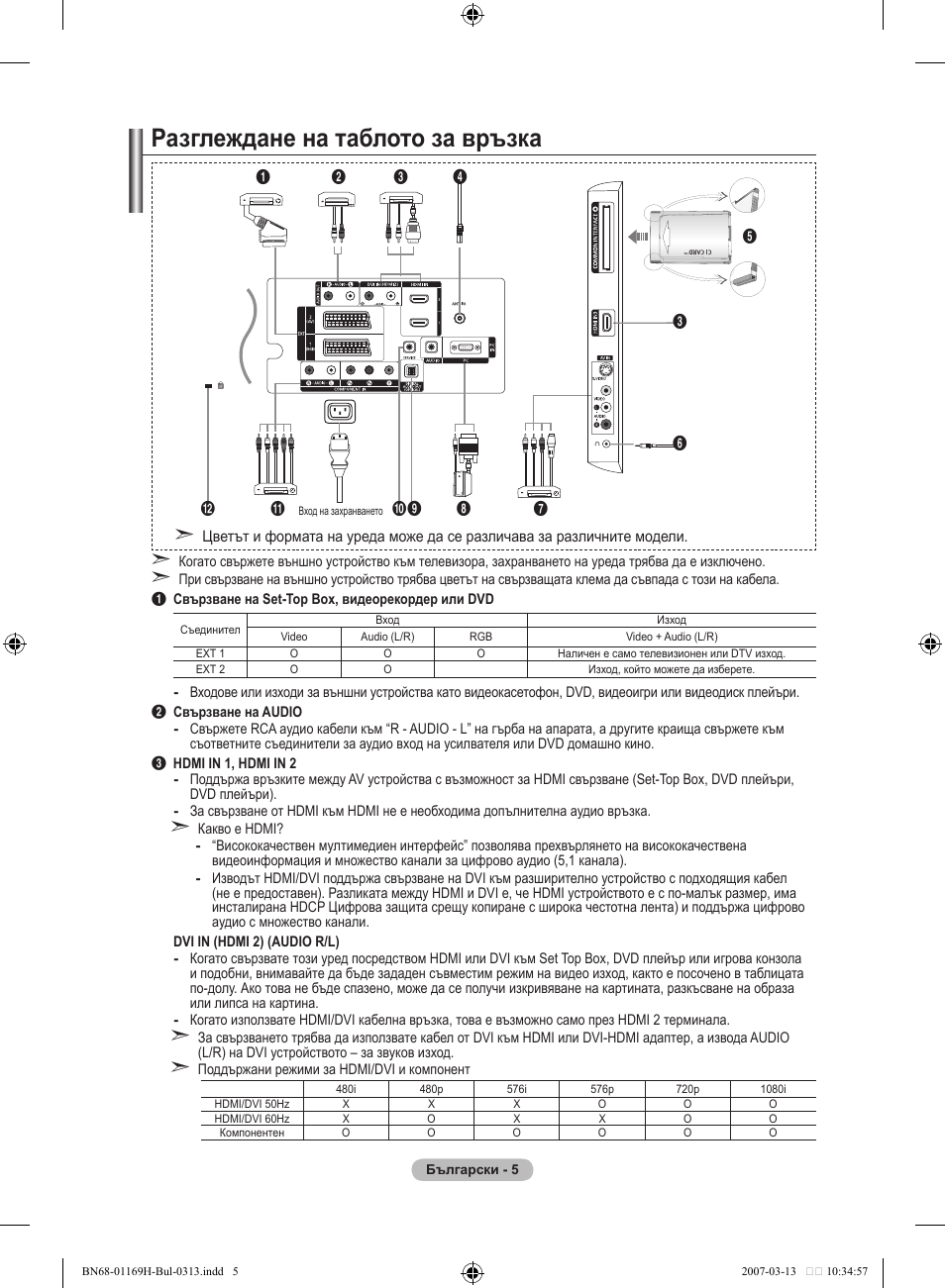 Разглеждане на таблото за връзка | Samsung LE26R87BD User Manual | Page 232 / 507