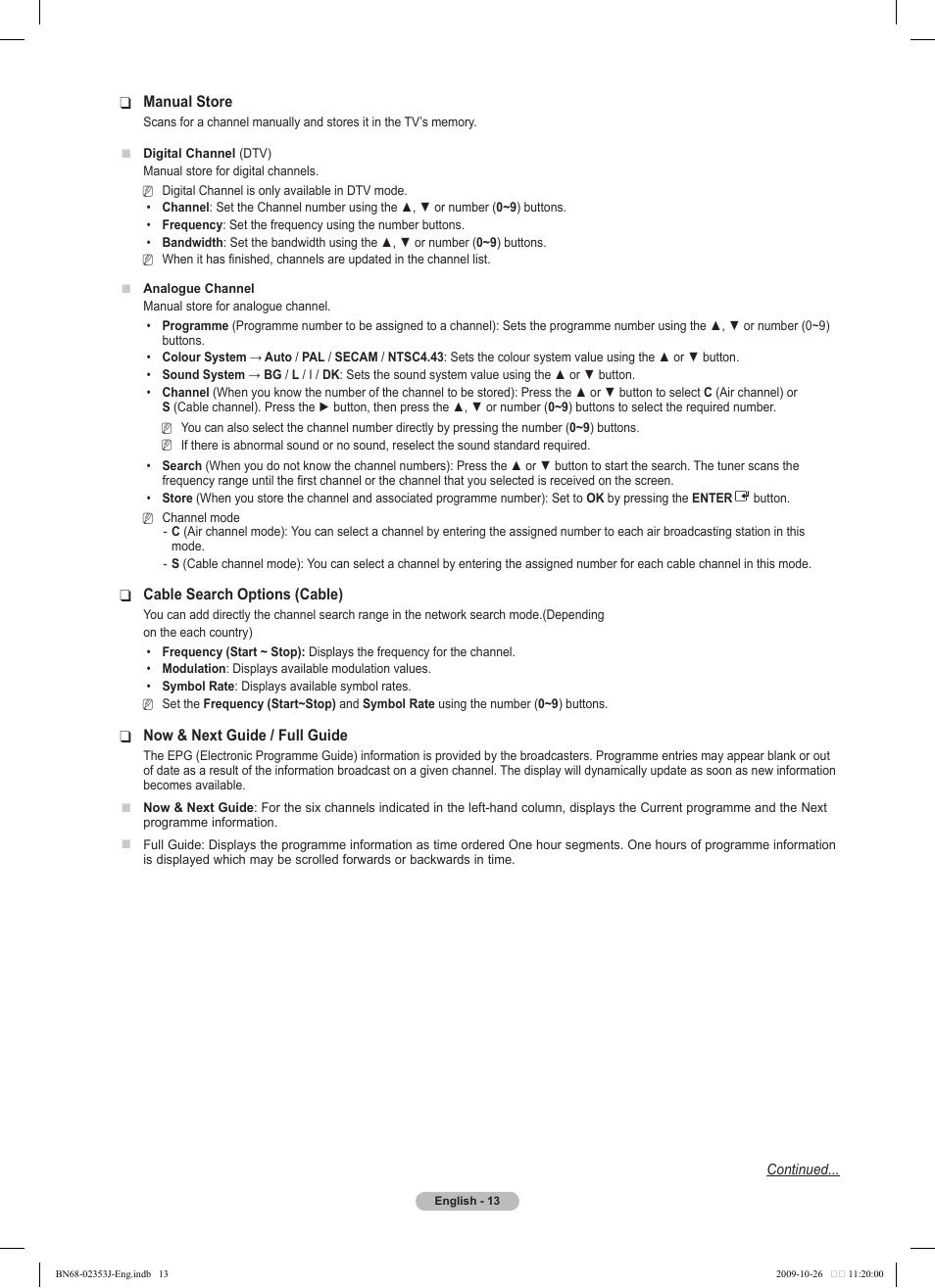 Samsung PS42B430P2W User Manual | Page 13 / 343