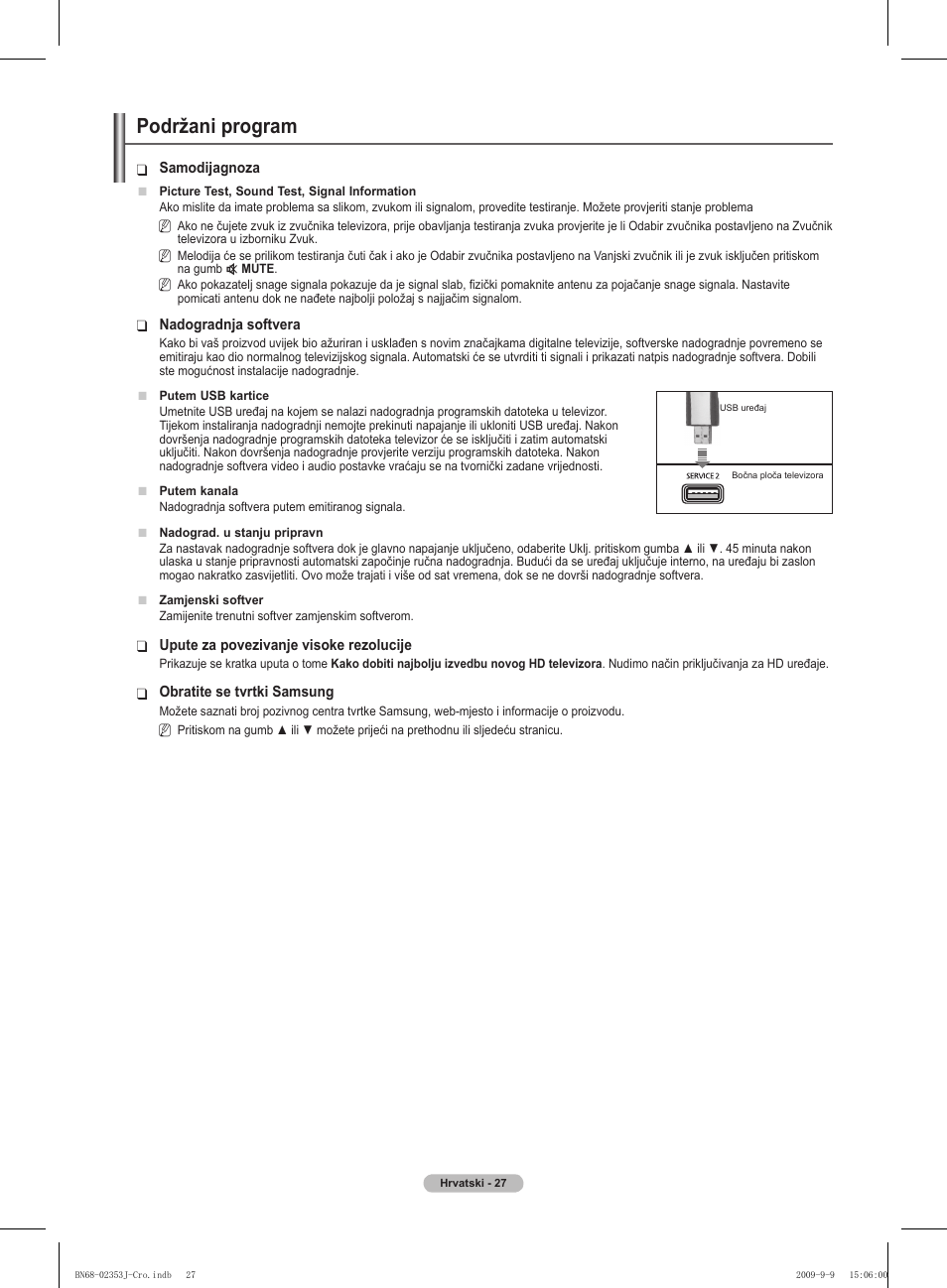 Podržani program | Samsung PS42B430P2W User Manual | Page 333 / 343