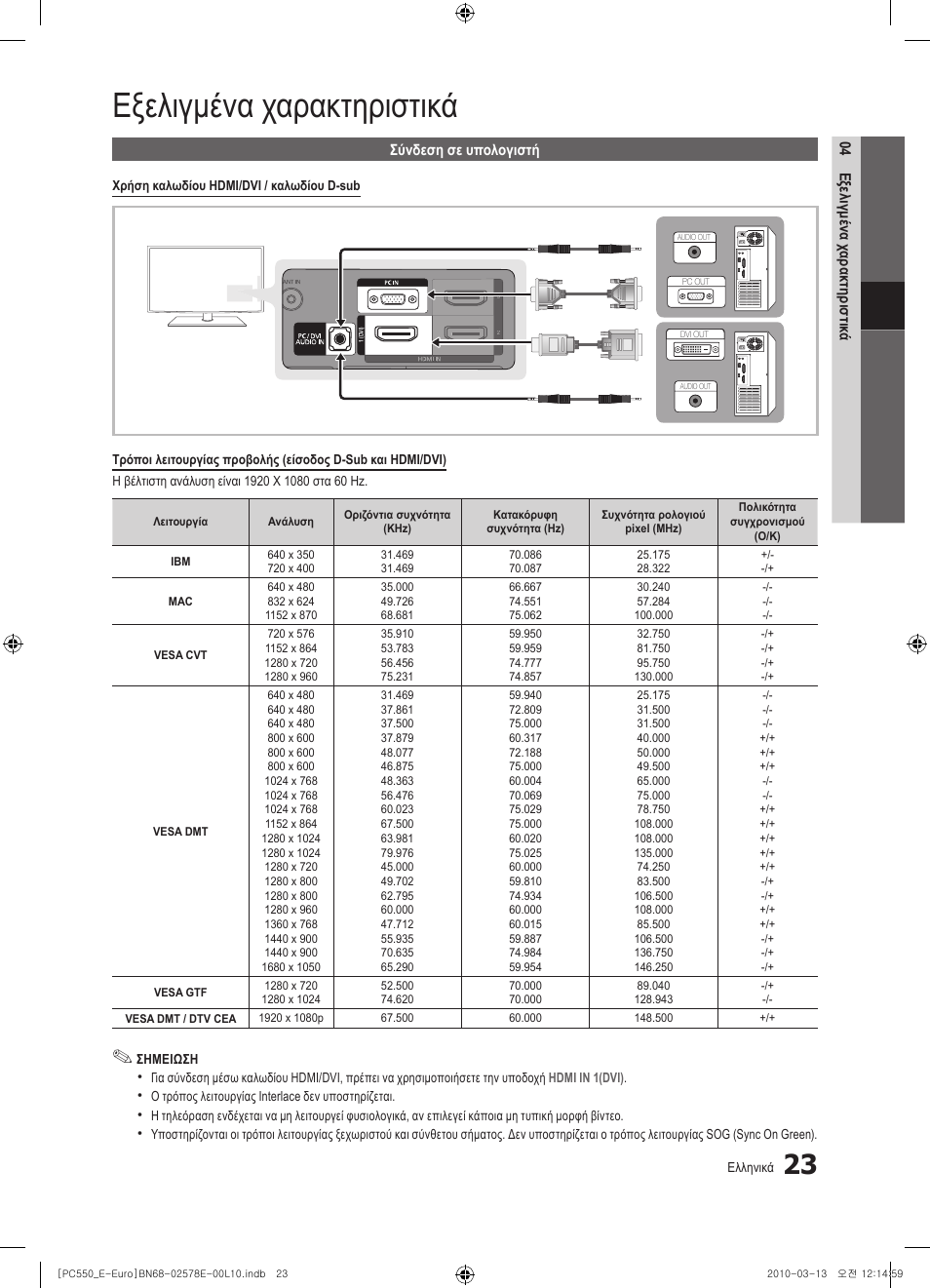 Εξελιγμένα χαρακτηριστικά | Samsung PS50C550G1W User Manual | Page 173 / 501