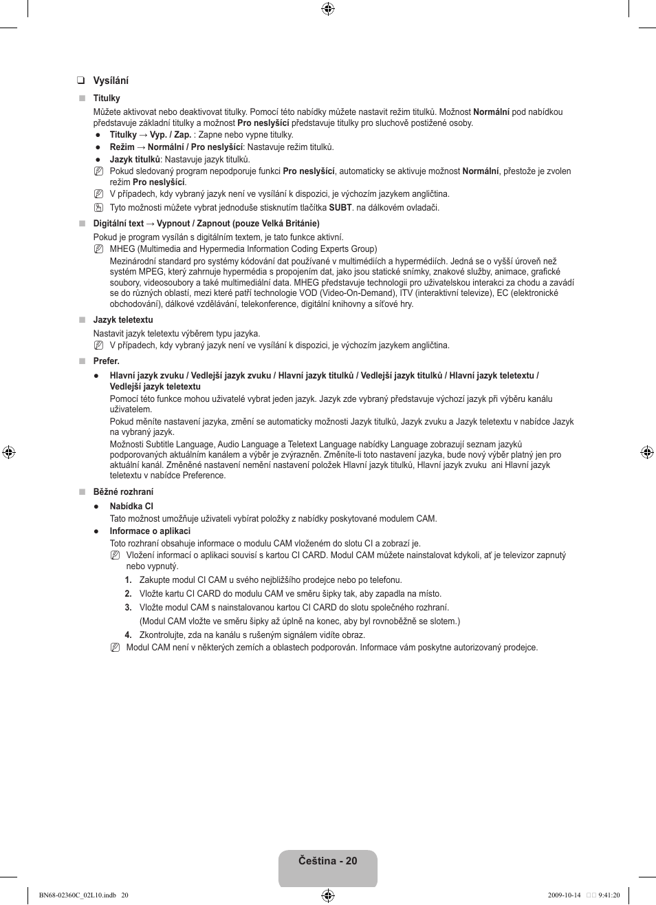 Samsung LE26B450C4W User Manual | Page 212 / 326
