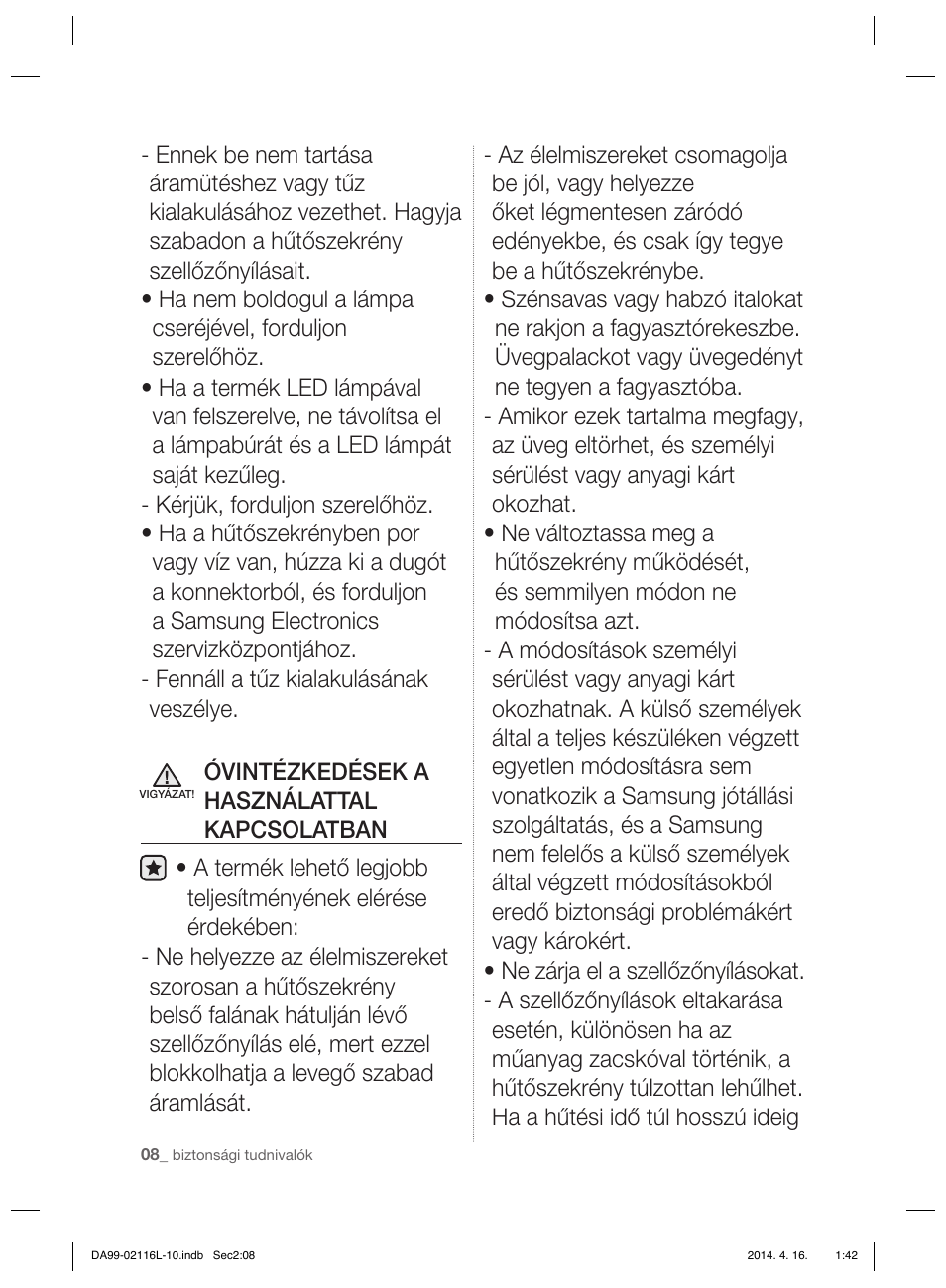 Samsung RL55VTEBG User Manual | Page 60 / 240