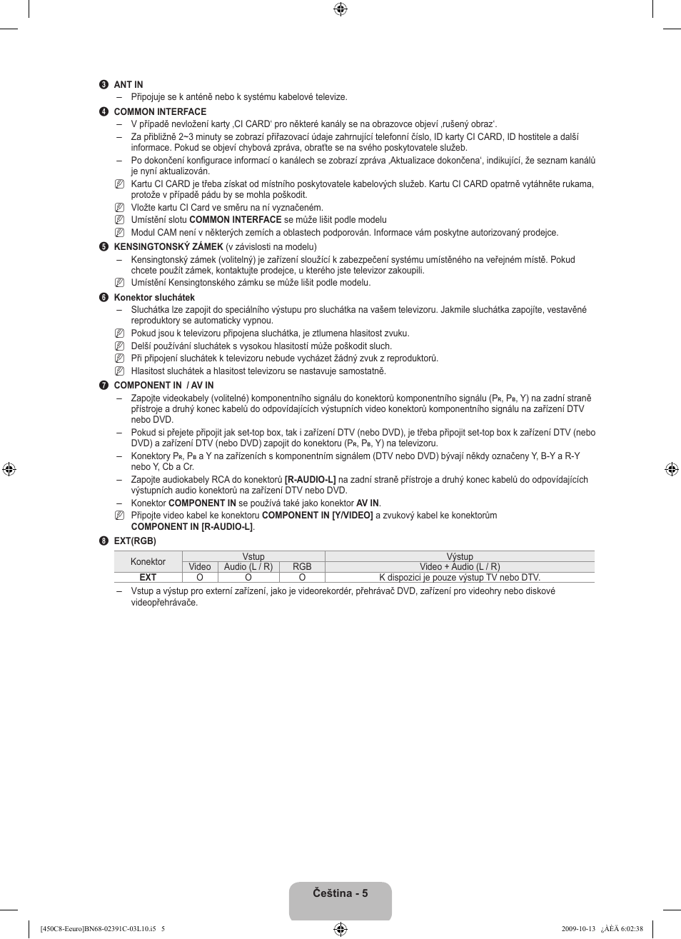 Samsung LE22B450C8W User Manual | Page 211 / 348