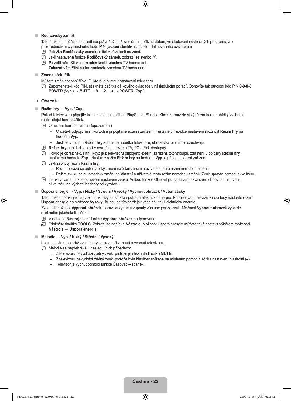 Samsung LE22B450C8W User Manual | Page 228 / 348