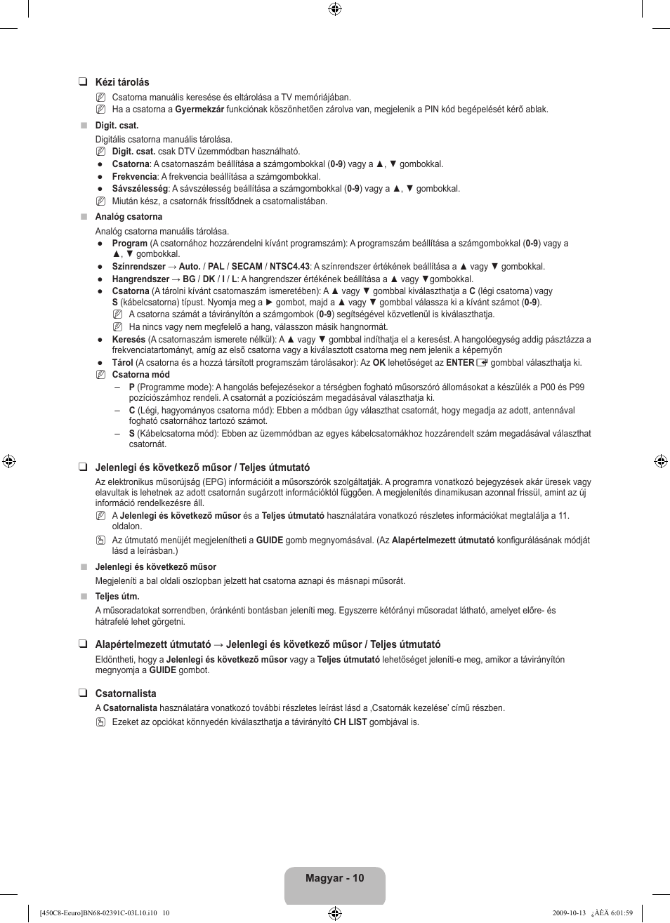 Samsung LE22B450C8W User Manual | Page 46 / 348