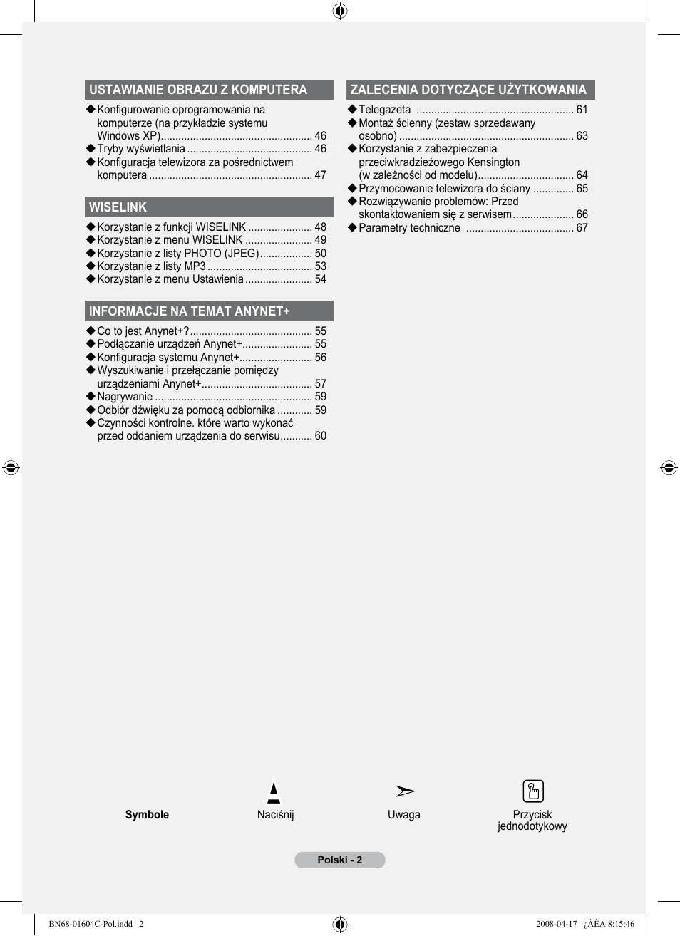 Samsung LE37A616A3F User Manual | Page 140 / 614