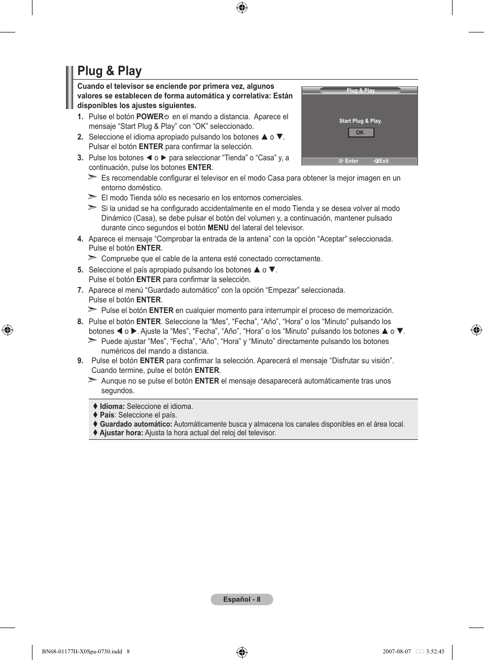 Plug & play | Samsung LE22S81B User Manual | Page 200 / 461