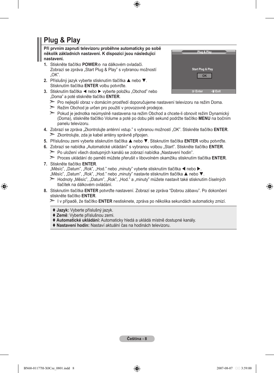 Plug & play | Samsung LE22S81B User Manual | Page 352 / 461