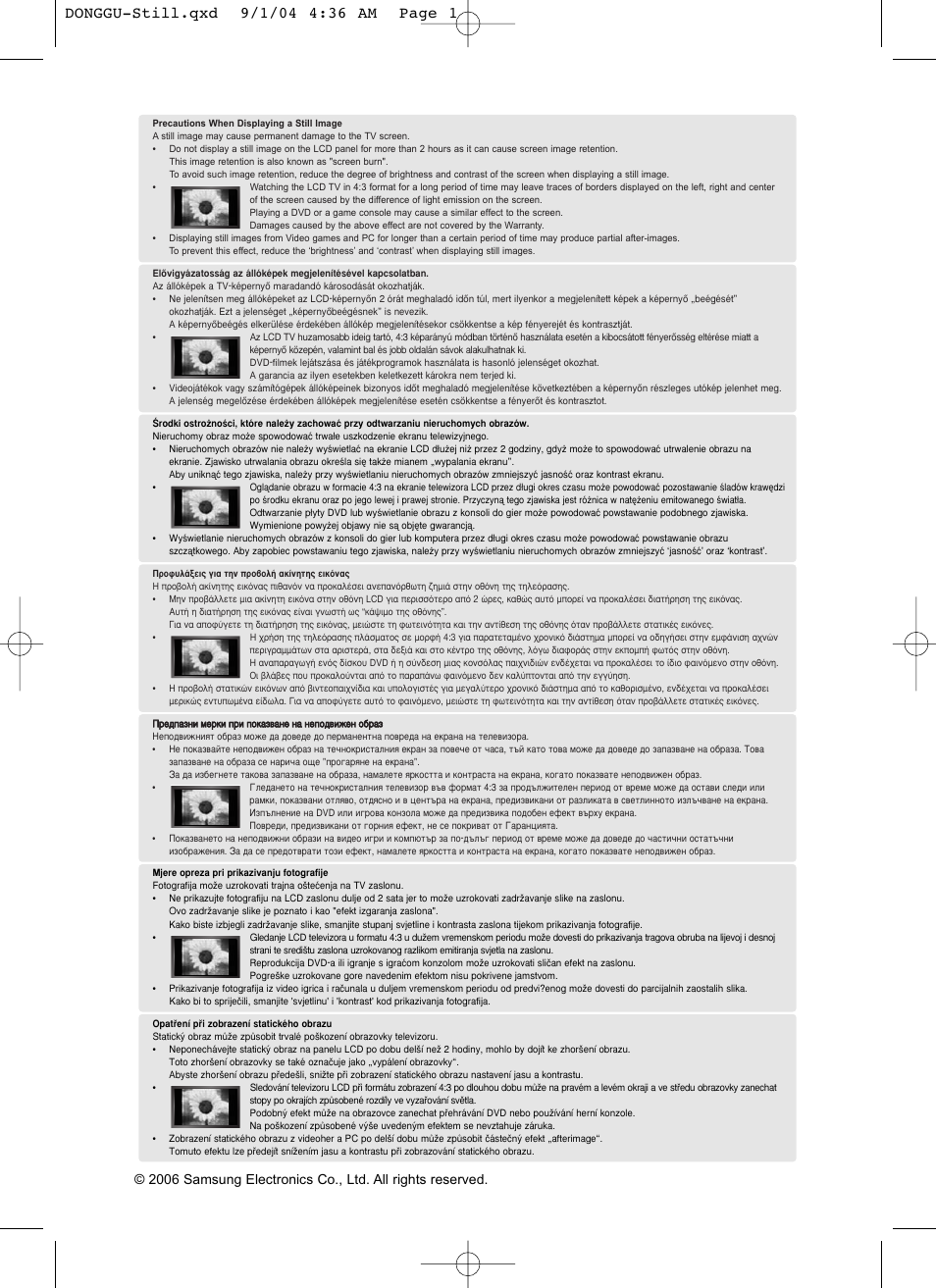 Samsung LE19R71W User Manual | Page 2 / 203