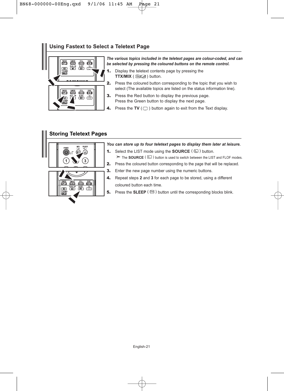 Samsung LE19R71W User Manual | Page 23 / 203