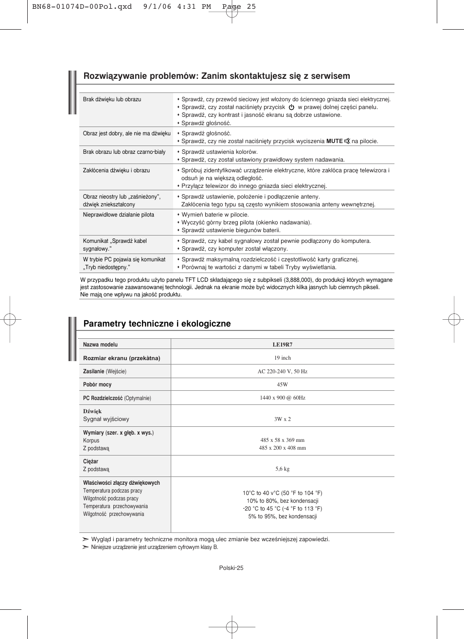 Samsung LE19R71W User Manual | Page 77 / 203