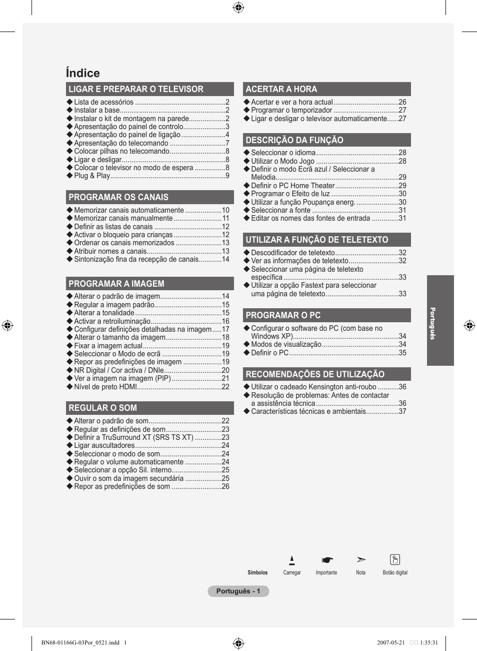Índice | Samsung LE23R81B User Manual | Page 233 / 463
