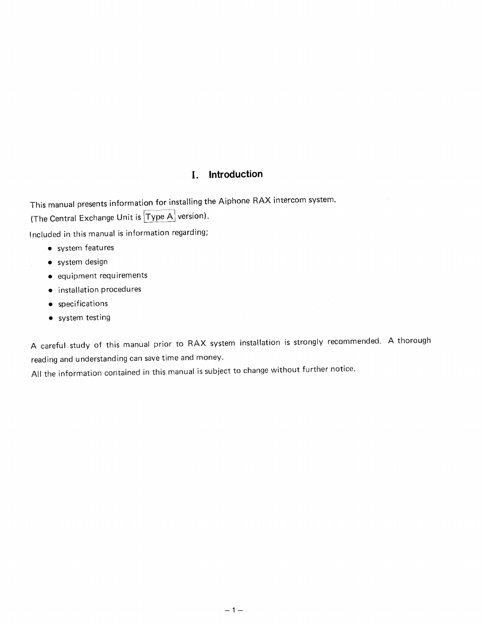 Aiphone RAX R24/A User Manual | Page 3 / 29