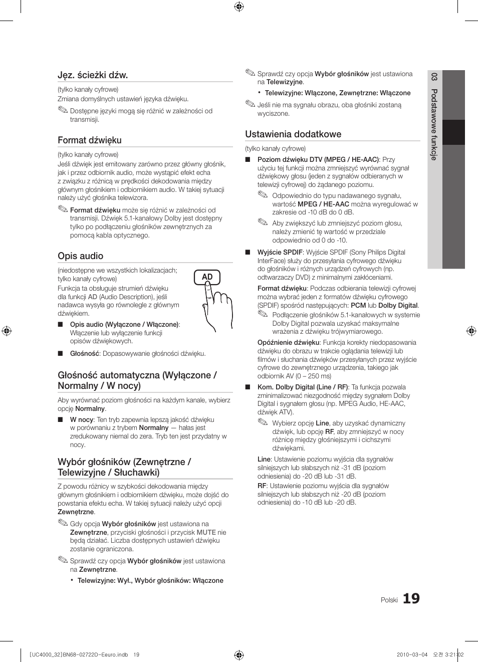 Samsung UE32C4000PW User Manual | Page 107 / 441