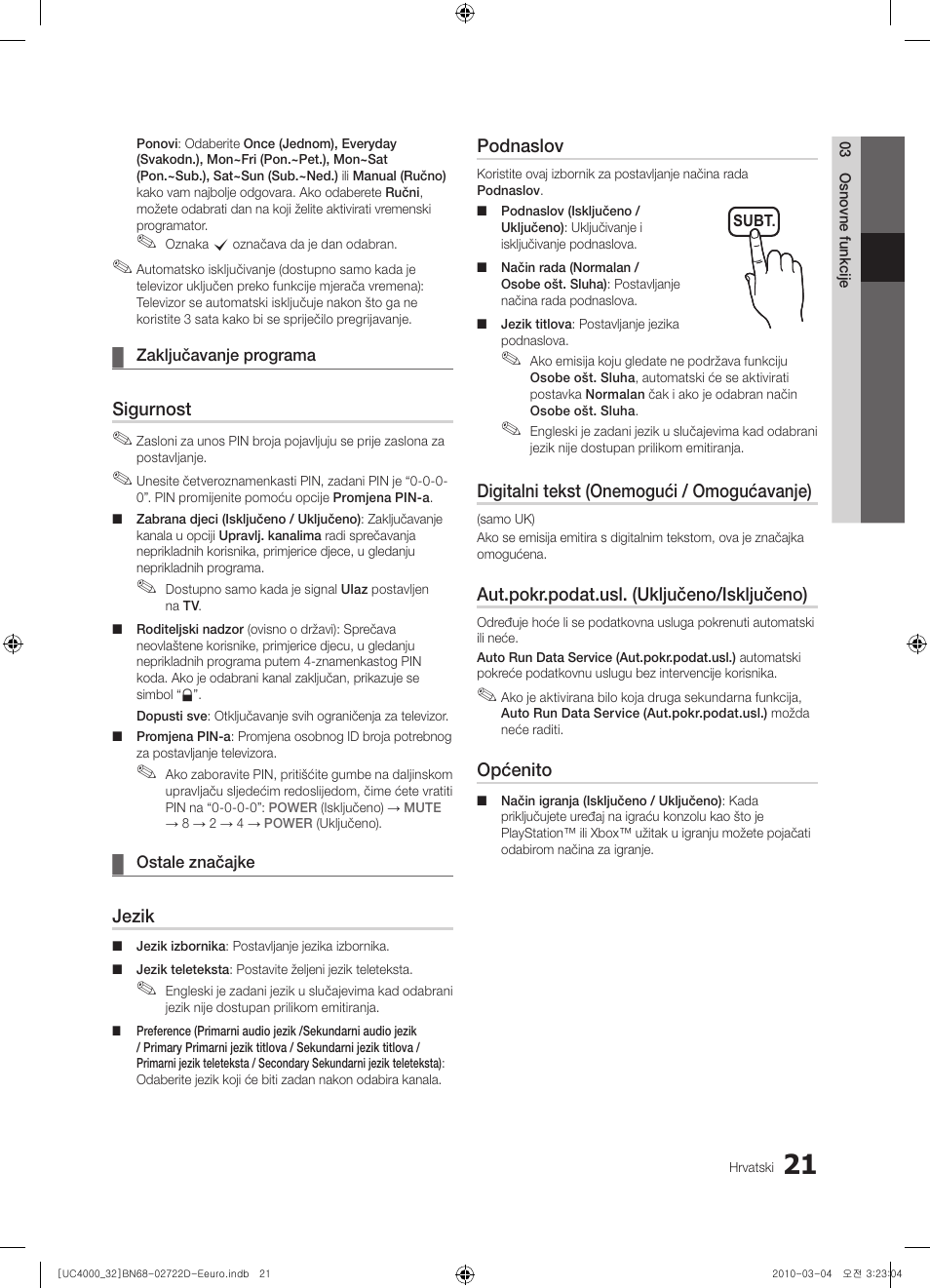 Samsung UE32C4000PW User Manual | Page 241 / 441