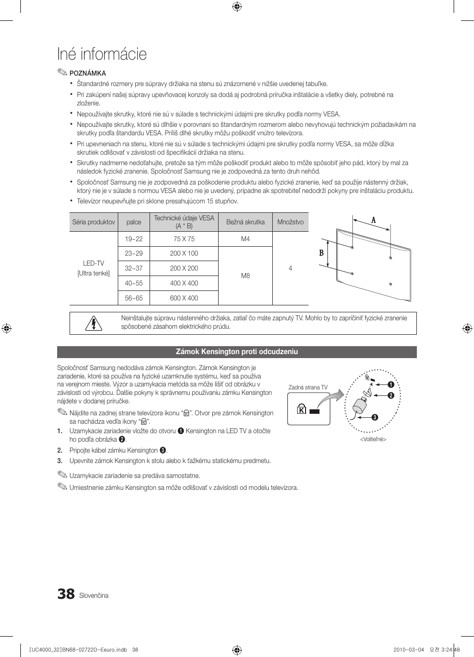 Iné informácie | Samsung UE32C4000PW User Manual | Page 346 / 441