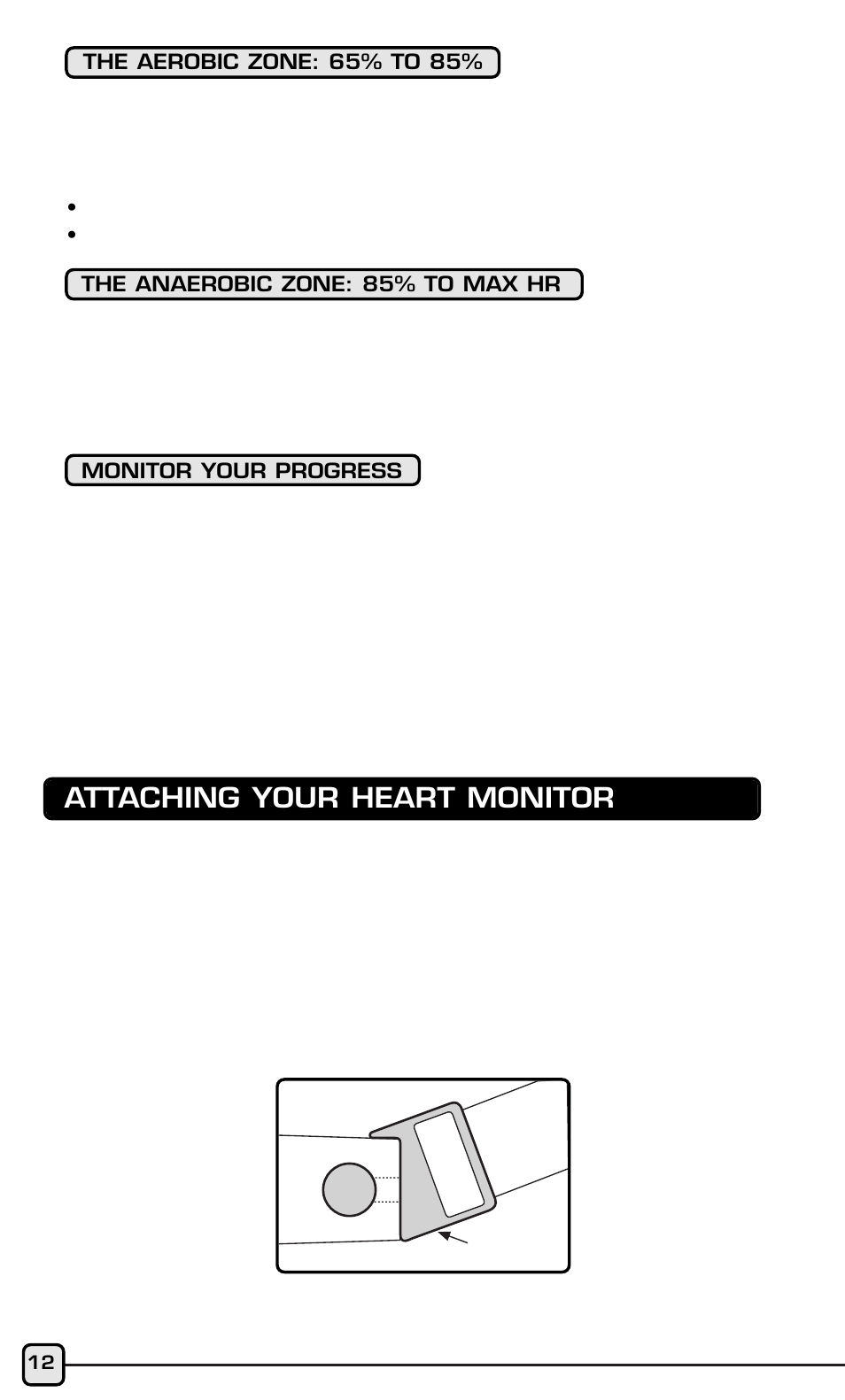 Attaching your heart monitor | Acumen HR409 User Manual | Page 10 / 16