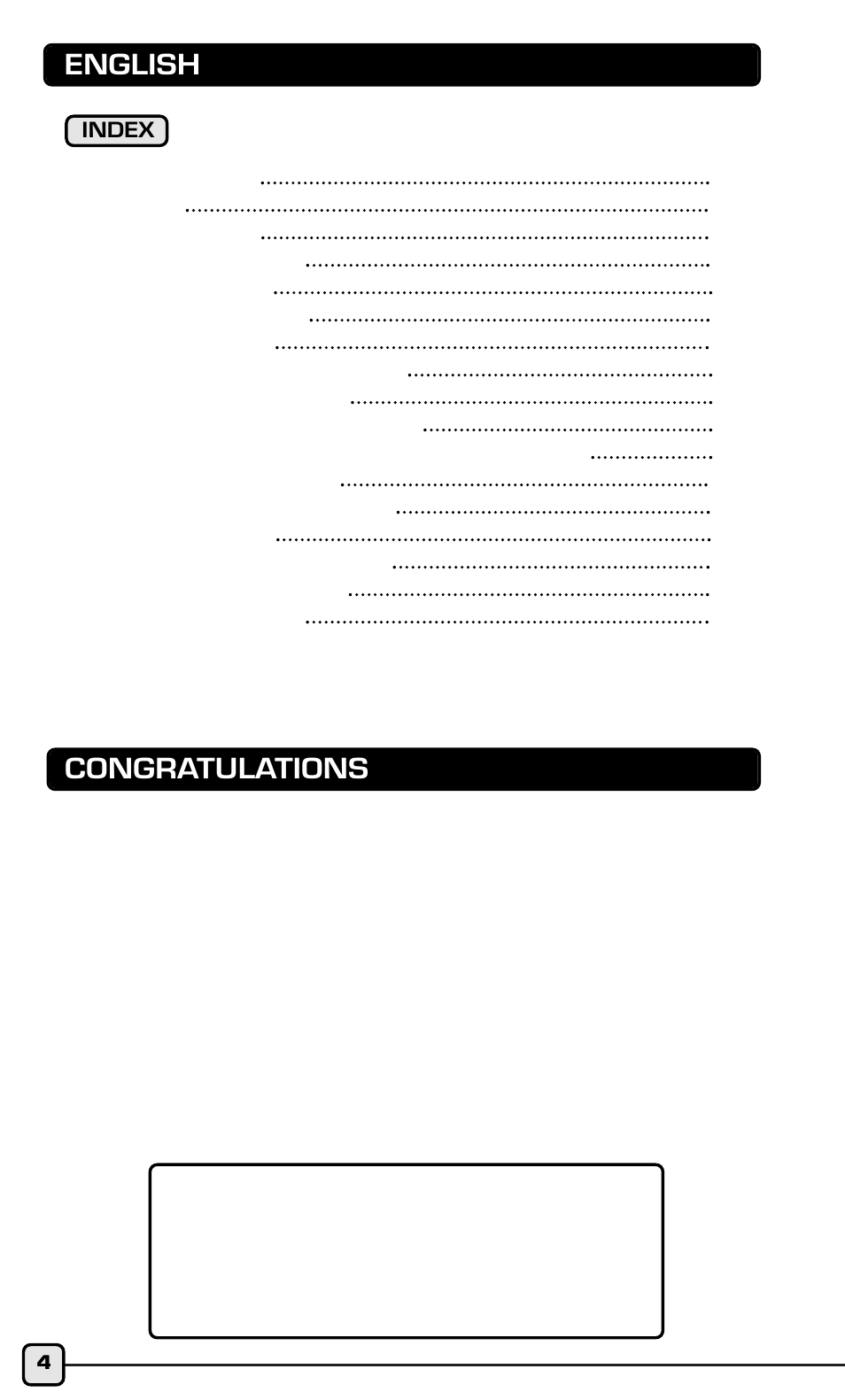 English | Acumen HR409 User Manual | Page 2 / 16