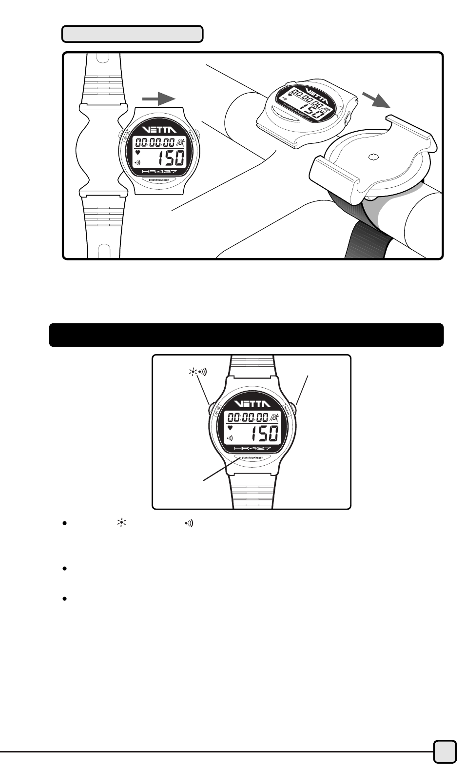 Button functions | Acumen HR427 User Manual | Page 5 / 19
