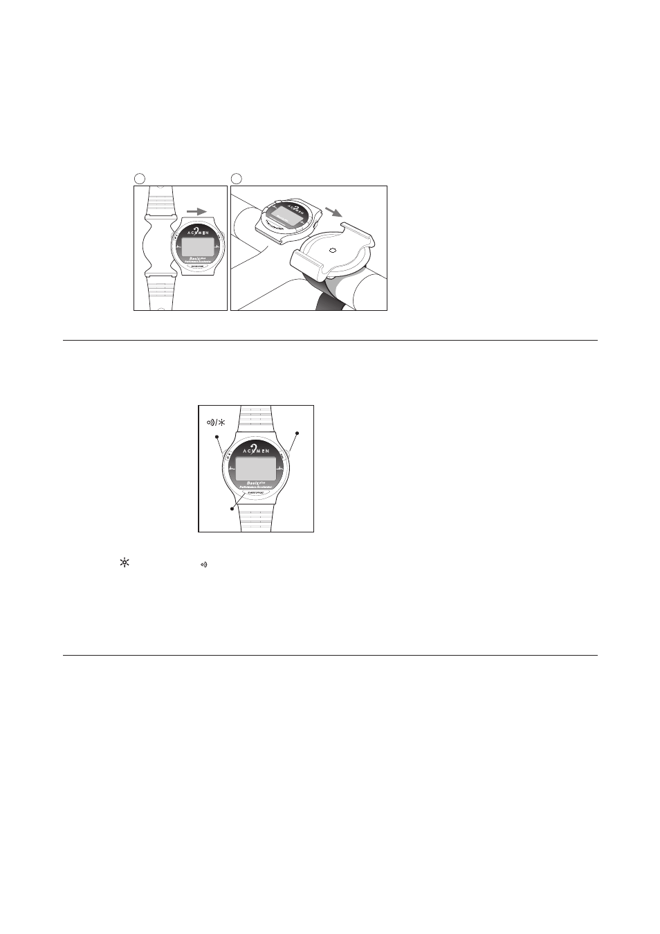 Buttons and functions, Modes of operation | Acumen Ba six Plus Heart Rate Monitor User Manual | Page 5 / 15
