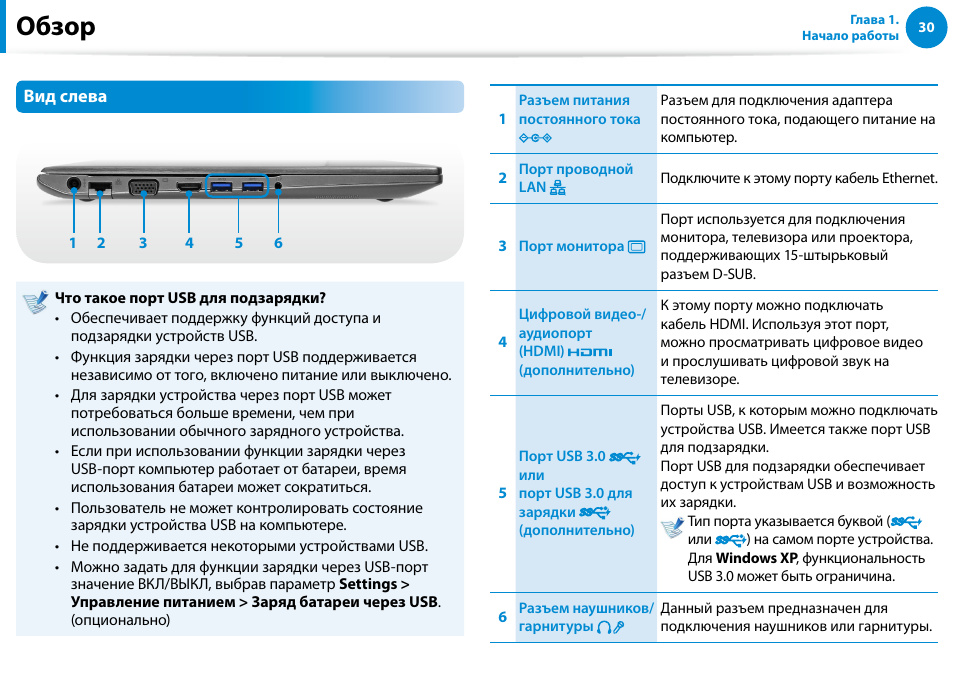 Обзор | Samsung NP880Z5E User Manual | Page 31 / 157