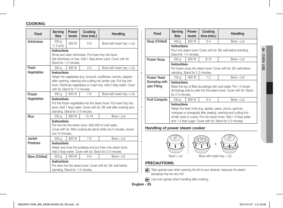 Samsung MG23H3115NW User Manual | Page 25 / 42