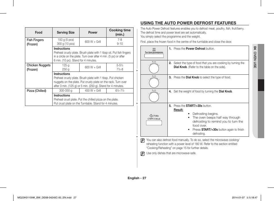 Samsung MG23H3115NW User Manual | Page 27 / 42