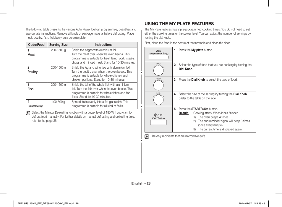 Samsung MG23H3115NW User Manual | Page 28 / 42
