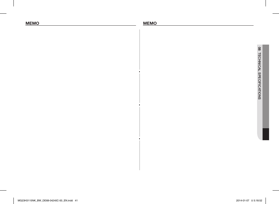 Samsung MG23H3115NW User Manual | Page 41 / 42