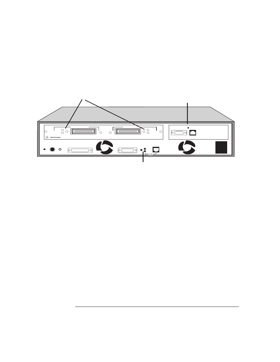 Figure 1-4: rear panel leds, Token-ring telemetry interface status led, Introduction status leds 12 | Agilent Technologies HSSI WanProbe J3916A User Manual | Page 32 / 179