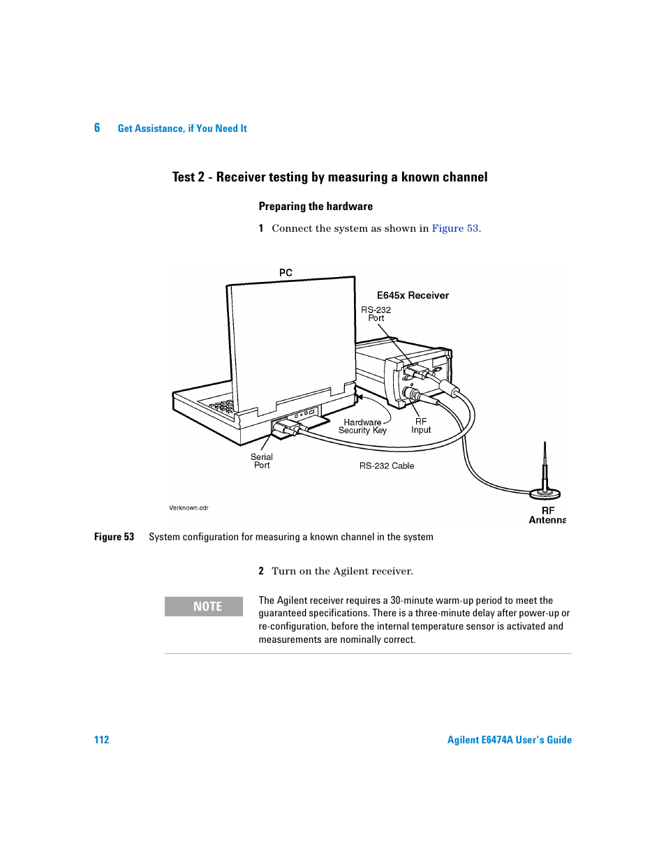 Preparing the hardware | Agilent Technologies Agilent E6474A User Manual | Page 112 / 184