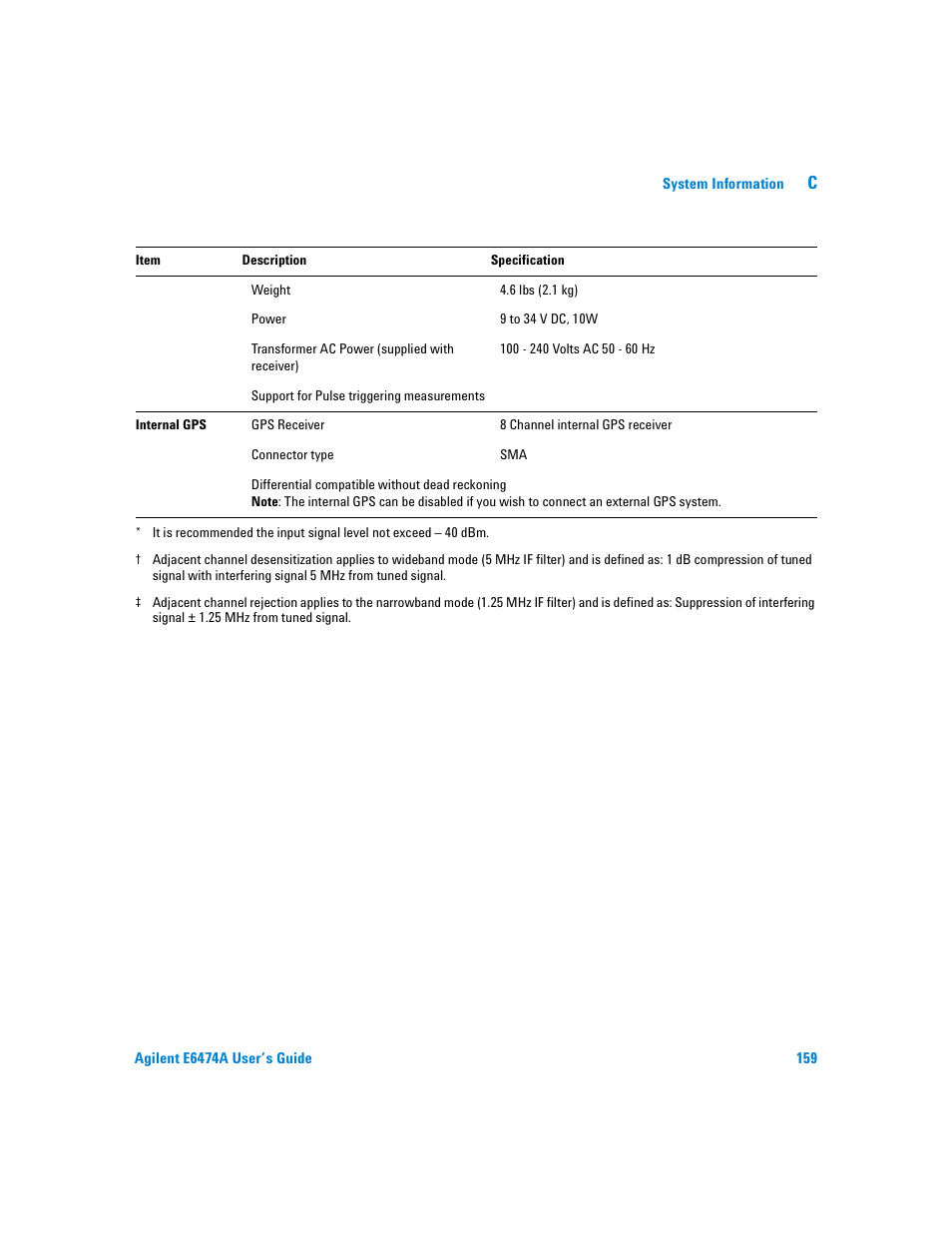 Agilent Technologies Agilent E6474A User Manual | Page 159 / 184