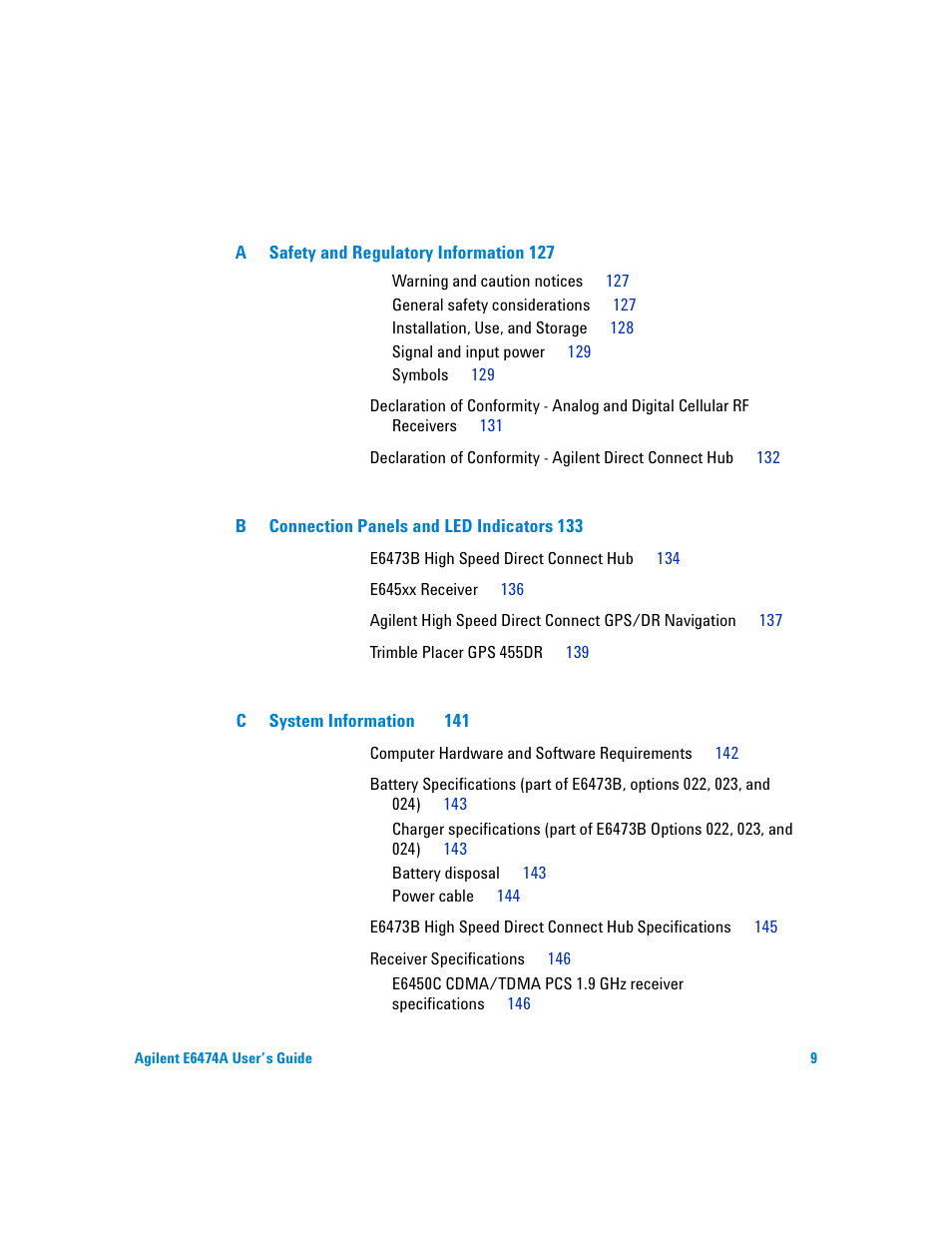 Agilent Technologies Agilent E6474A User Manual | Page 9 / 184