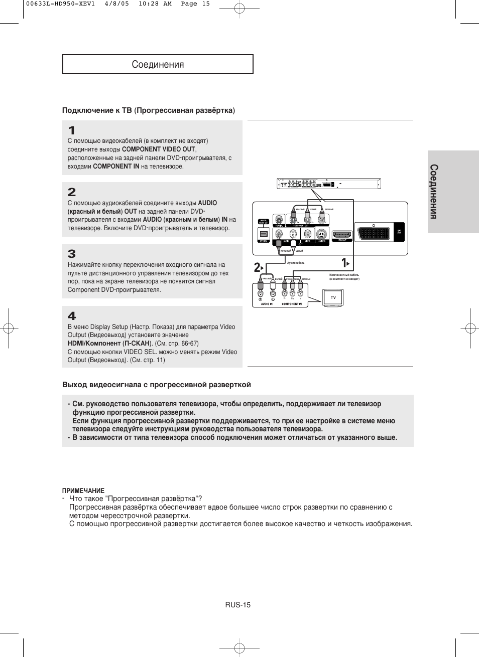Ëoe‰ëìeìëﬂ | Samsung DVD-HD950 User Manual | Page 15 / 152