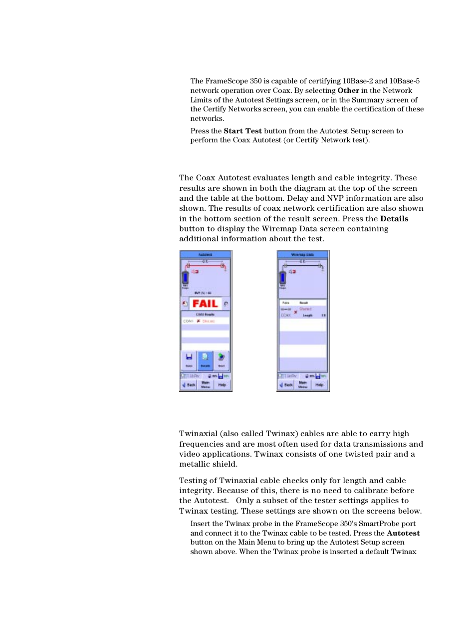 Twinax testing | Agilent Technologies N2610A User Manual | Page 151 / 248