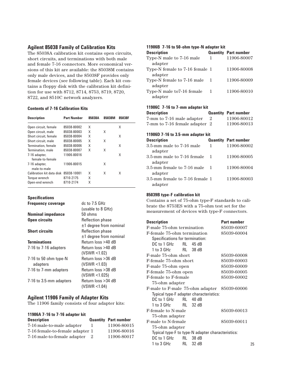 Agilent Technologies 8753ET User Manual | Page 25 / 28