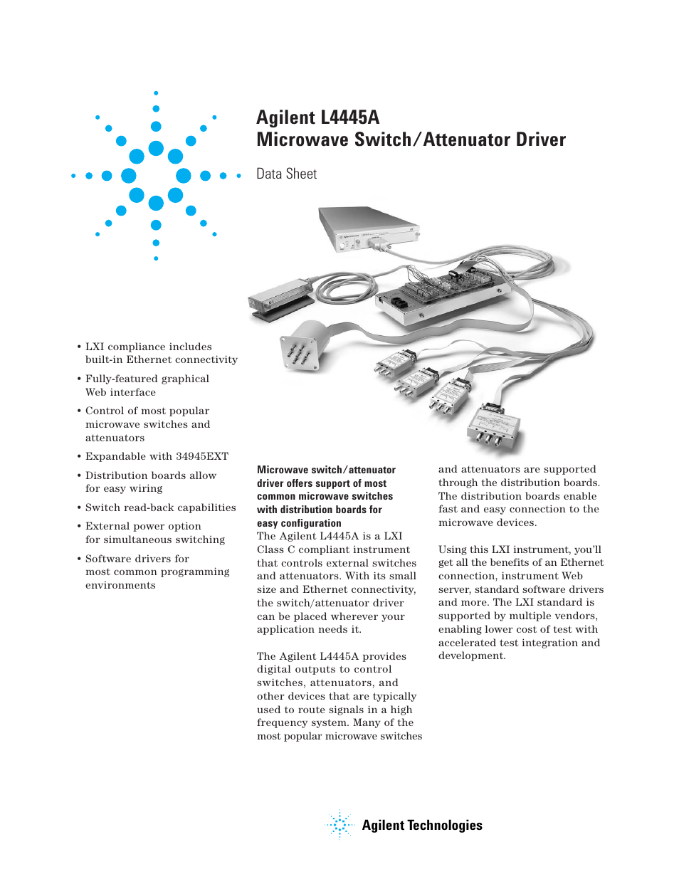 Agilent Technologies L4445A User Manual | 10 pages
