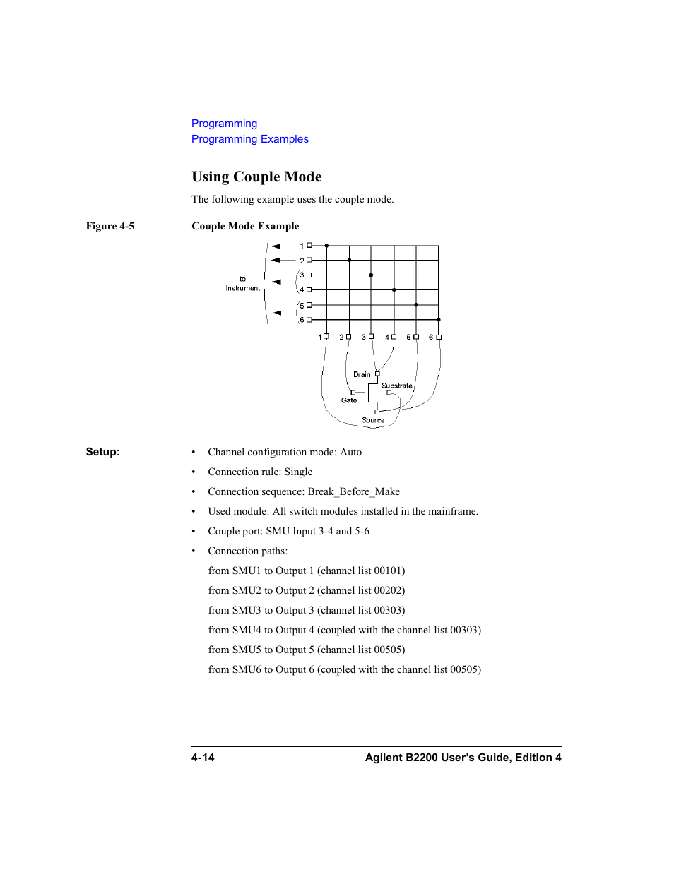Using couple mode | Agilent Technologies Agilent B2201A User Manual | Page 114 / 230