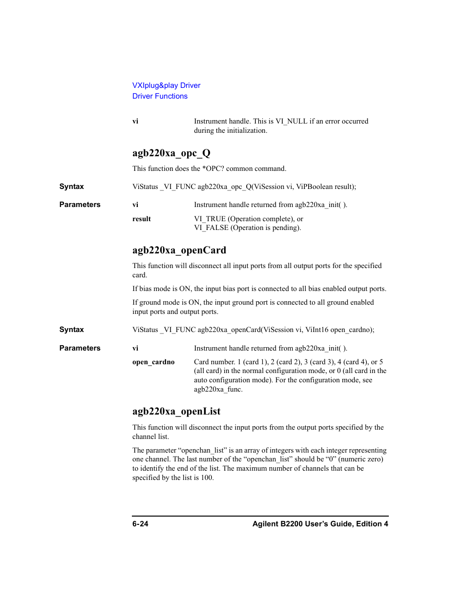 Agb220xa_opc_q, Agb220xa_opencard, Agb220xa_openlist | Agilent Technologies Agilent B2201A User Manual | Page 210 / 230