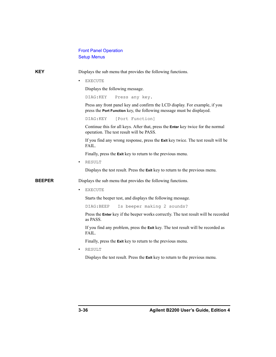 Agilent Technologies Agilent B2201A User Manual | Page 98 / 230