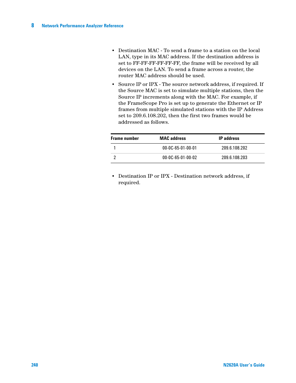 Agilent Technologies N2620A User Manual | Page 258 / 279