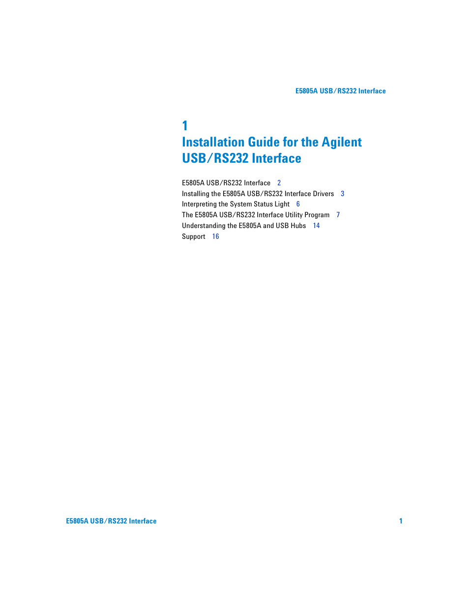 Agilent Technologies E5805A User Manual | Page 5 / 47