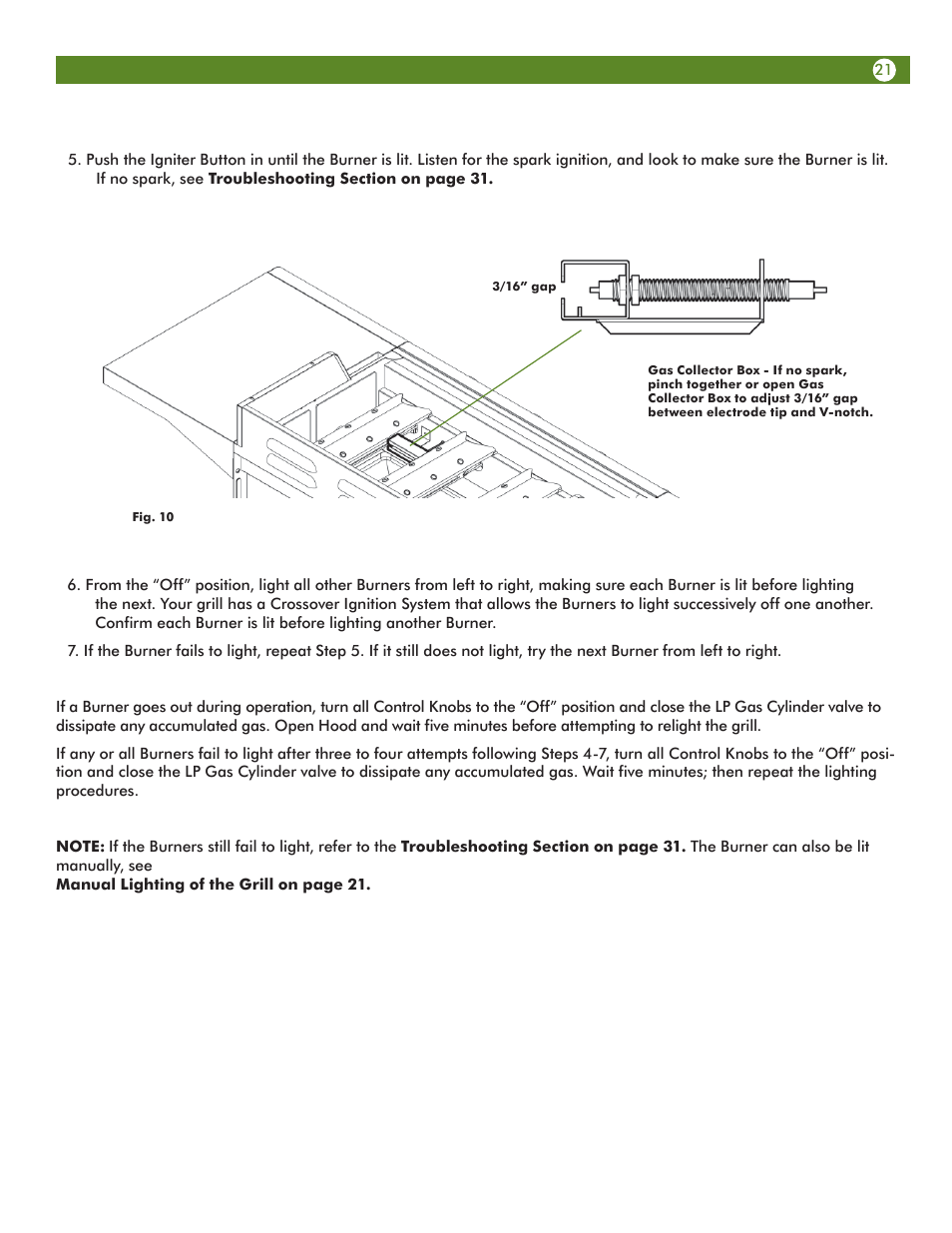Aussie Vantage LP Gass Grill 6804T80SS1 User Manual | Page 21 / 38