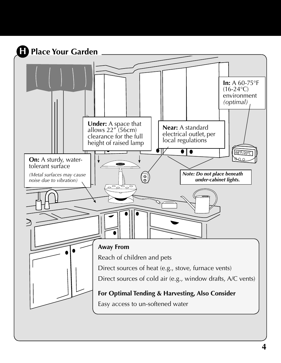 Place your garden | AeroGarden 100610-SLR User Manual | Page 5 / 16