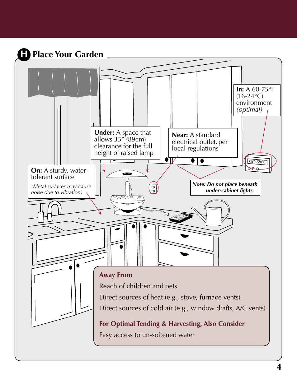 Place your garden | AeroGarden 100733-DSS User Manual | Page 5 / 16